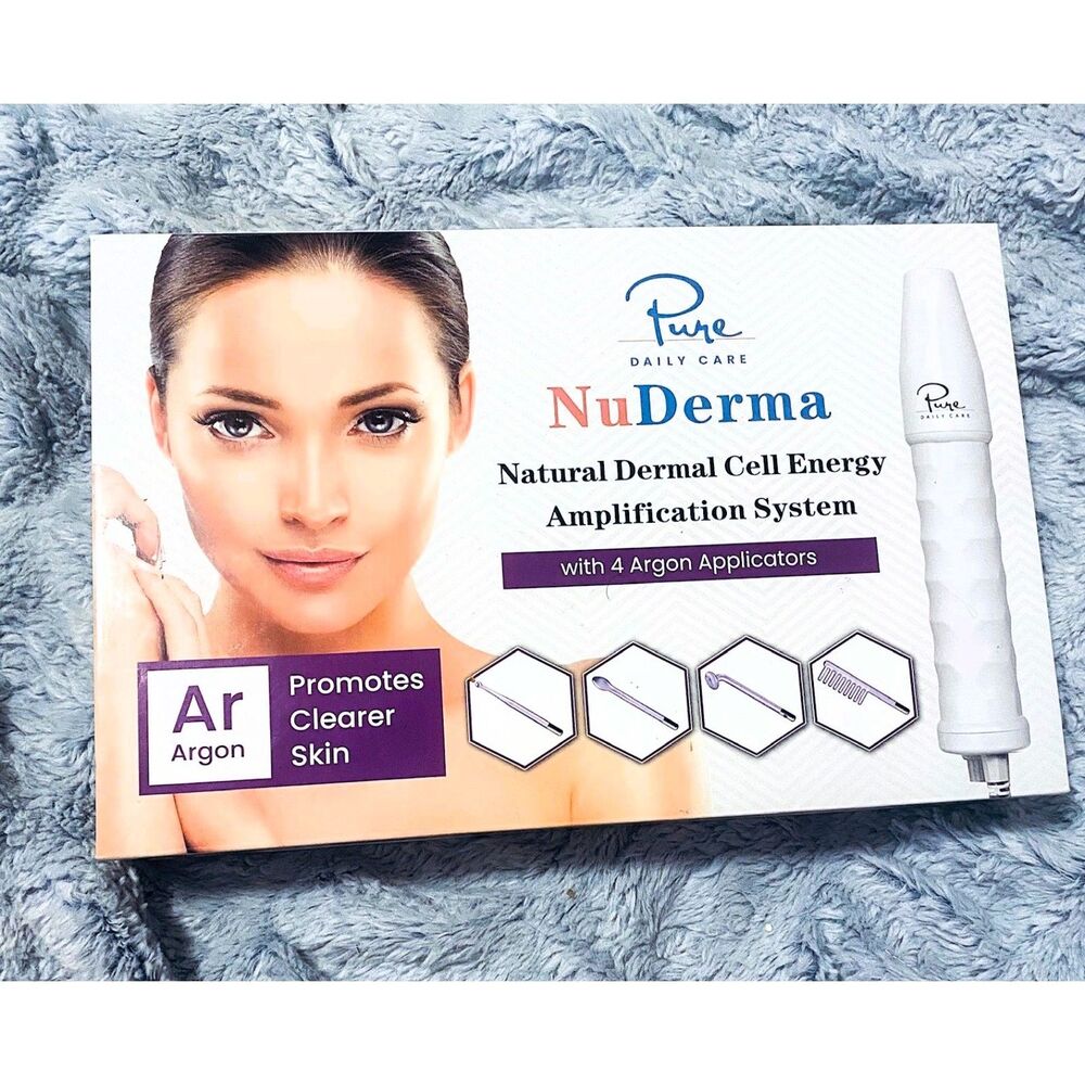 NIP NEW NuDerma High Frequency Skin Therapy Wand | Anti Aging & Acne Treatment - Picture 5 of 7